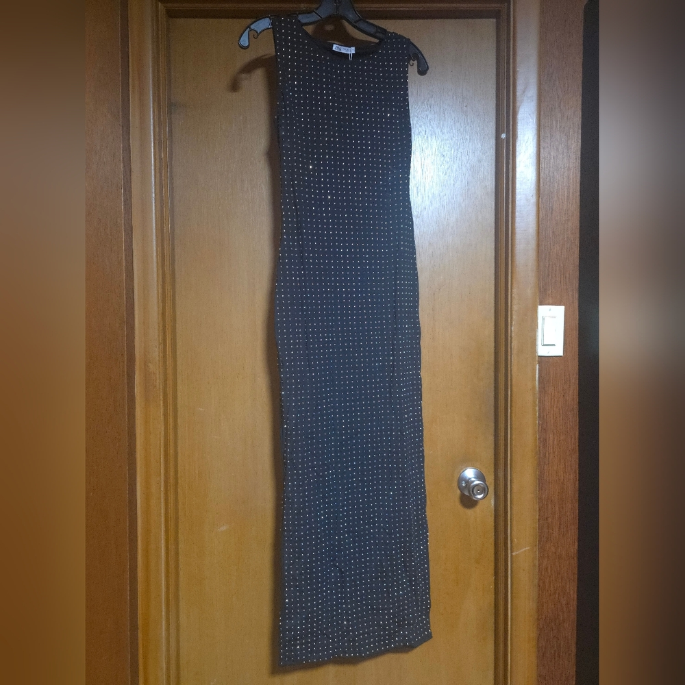 Zara Black and White Polka Dot Dress
